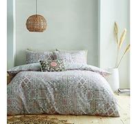 Pineapple Elephant Iniko Cotton Double Duvet Set Natural