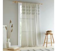 Pineapple Elephant Izmir Stone Tab Top Voile - Grey - 55x90" - Voile Panel