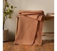 Pineapple Elephant Jaipur Chunky Waffle 150x200cm Blanket Throw Caramel