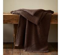 Pineapple Elephant Jaipur Chunky Waffle Cotton 150X200Cm Blanket Throw Chocolate