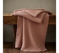 Pineapple Elephant Jaipur Chunky Waffle Cotton 150x200cm Blanket Throw Pink