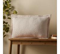 Pineapple Elephant Jaipur Chunky Waffle Cotton 30X50Cm Cushion Natural