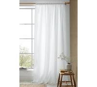 Pineapple Elephant Muscat Waffle 140x229cm Slot Top Voile Curtain Panel White
