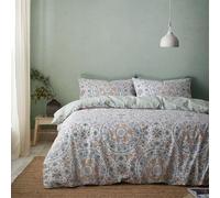 Pineapple Elephant Safiya Mandala Reversible Single Duvet Cover Set with Pillowcase Green