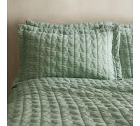 Pineapple Elephant Tamba Leaf Pinsonic Quilted Oxford Pillowcase Pair Green