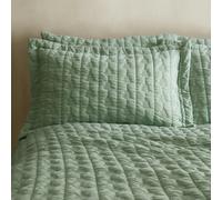 Pineapple Elephant Tamba Leaf Pinsonic Quilted Oxford Pillowcase Pair Green - Green