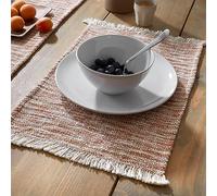 Pineapple Elephant Set of 2 Textured Frayed Placemats
