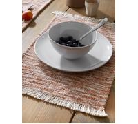 Pineapple Elephant Set of 2 Textured Frayed Placemats