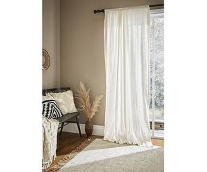 Pineapple Elephant Zofia 100% Cotton Panel Slot Top Voile Natural