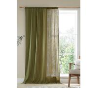 Pineapple Elephant Zofia Broderie Anglaise Slot Top Voile Natural