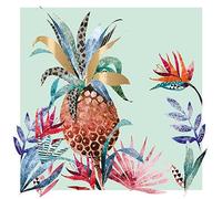 Pineapple Finished in Foil Any Occasion Greeting Card Ling Luanda Range Cards II1178