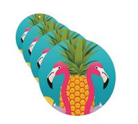 Pineapple Flamingo Car Air Freshener Cards for Women Men 4 Pack Cute Car Accessories Long Lasting Scent Car Diffuser Hanging Auto Aromatherapy Tablets Car Fresheners Gifts
