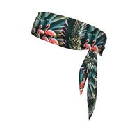 Pineapple Flamingo Print Men And Womendouble-Sided Headscarf,Moisture-Wicking Sports Headband,Running,Football And Track And Field