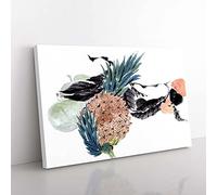 Pineapple Fruit by Ren Yi Canvas Wall Art Print 30x20 Inch