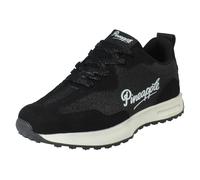 Pineapple Girls Pineapple Sparkly Glitter Casual Lace Up Trainers H2682 - Black Glitter - UK 2 Child
