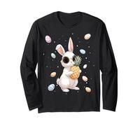 Pineapple Hawaii Hawaiian Easter Rabbit Eggs Sunglasses Cute Long Sleeve T-Shirt