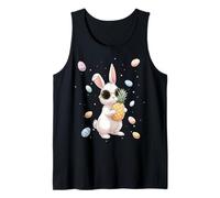 Pineapple Hawaii Hawaiian Easter Rabbit Eggs Sunglasses Cute Tank Top