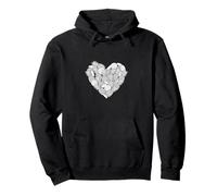 Pineapple Heart Shape Love Fruits Smoothies Pullover Hoodie