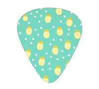 Pineapple Illustration Printed guitar picks - three thicknesses: thin, medium and thick, suitable for electric guitar, bass and ukulele.