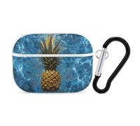 Pineapple in The Pool AirPod Pro Case, Anti Scratch Hard PC Cover with Keychain, AirPod Pro 2nd/1st Case Accessories for Women Men, White-Style