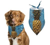 Pineapple in The Pool Dog Bandanas for Feeding Grooming, Triangle Pet Bibs Washable Pets Scarf for Cats & Dogs