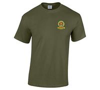 Pineapple Joe's 15th/19th Royal Kings Hussars Embroidered T-Shirt - Military Green - Large