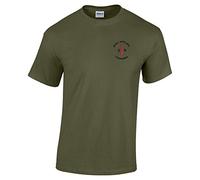 Pineapple Joe's 29 Commando Dagger Royal Artillery Embroidered T-Shirt - Military Green - X Large