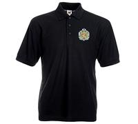 Pineapple Joe's Argyll and Sutherland Embroidered Polo - Black - X Large