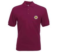 Pineapple Joe's Cheshire Regiment Embroidered Polo - Burgundy - X Large