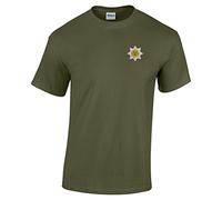 Pineapple Joe's Cheshire Regiment Embroidered T-Shirt - X Large - Military Green