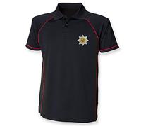 Pineapple Joe's Cheshire Regiment Performance Polo - X Large - Black/Red