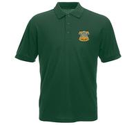 Pineapple Joe's Devon and Dorset Regiment Embroidered Polo - Bottle Green - 2X Large