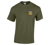 Pineapple Joe's Devon and Dorset Regiment Embroidered T-Shirt - Military Green - Medium