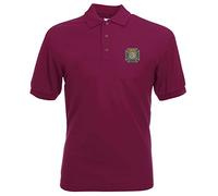 Pineapple Joe's Duke of Edinburgh's Royal Regiment Embroidered Polo - Burgundy - 2X Large