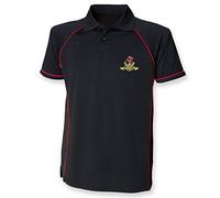 Pineapple Joe's Duke of Wellington's Regiment Performance Polo - Large - Black/Red