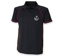 Pineapple Joe's Durham Light Infantry Performance Polo - Large - Black/Red