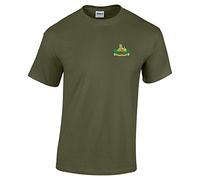 Pineapple Joe's Gloucestershire Regiment Embroidered T-Shirt - Military Green - X Large