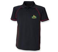 Pineapple Joe's Gloucestershire Regiment Performance Polo - X Large - Black/Red