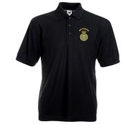 Pineapple Joe's HMS Fearless Embroidered Polo - Black - Large