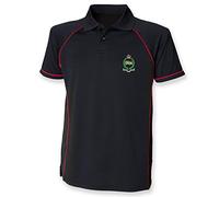 Pineapple Joe's King's Own Royal Border Regiment Performance Polo - Medium - Black/Red