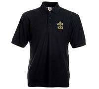 Pineapple Joe's King's Regiment Embroidered Polo - Black - Large