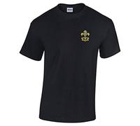 Pineapple Joe's King's Regiment Embroidered T-Shirt - Black - Large
