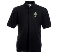 Pineapple Joe's Kings Royal Hussars Embroidered Polo - Black - 2X Large