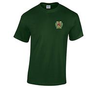 Pineapple Joe's London Scottish Regiment Embroidered T-Shirt - Forest Green - X Large