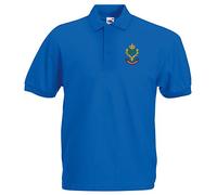 Pineapple Joe's Queens Own Highlanders Embroidered Polo - Royal Blue - Large