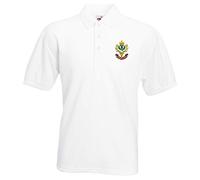 Pineapple Joe's Queens Own Highlanders Embroidered Polo - White - Medium