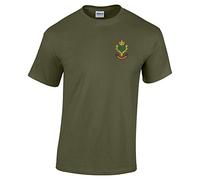 Pineapple Joe's Queens Own Highlanders Embroidered T-Shirt - Military Green - Small