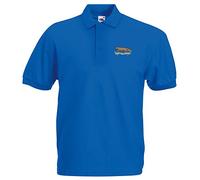 Pineapple Joe's Queen's Own Yeomanry Embroidered Polo - Royal Blue - 2X Large