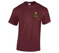 Pineapple Joe's Royal Army Medical Corps Embroidered T-Shirt - Burgundy - Large