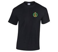 Pineapple Joe's Royal Hampshire Regiment Embroidered T-Shirt - Black - X Large